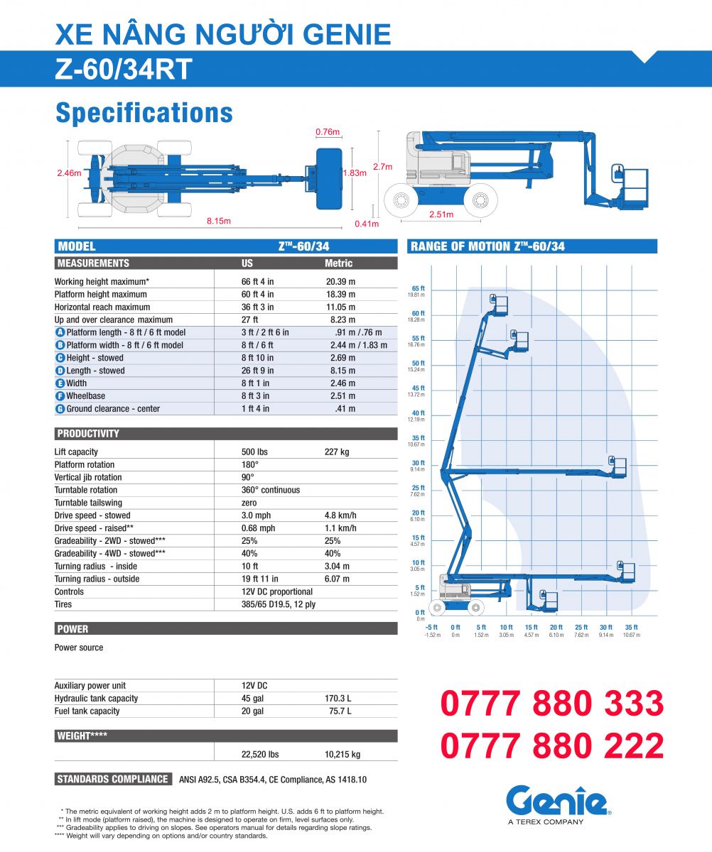 Genie-Z-60/34RT-Specs