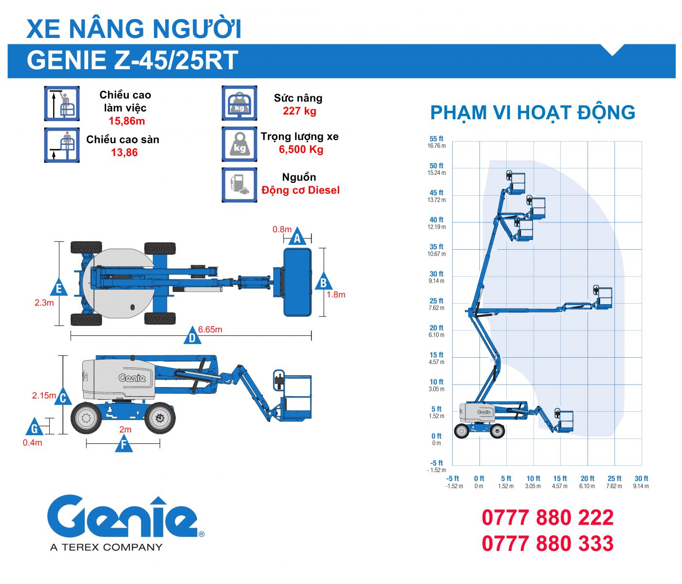 Genie-Z45-25rt-Specs