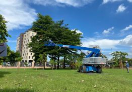 THUÊ XE NÂNG NGƯỜI CAO 28 MÉT GENIE S85