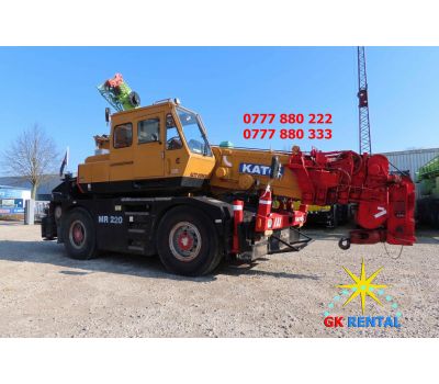 XE CẨU BÁNH LỐP CẦN THẲNG 22 TẤN KATO KR-22